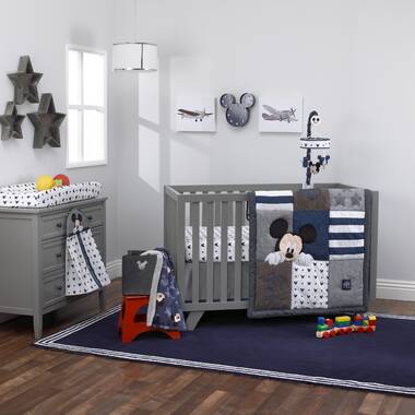 Mickey mouse crib bed 2024 set